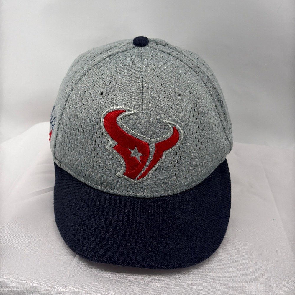 New Era Houston Texans Hat Youth Grey Navy Polyester Snapback Deshaun Watson 4